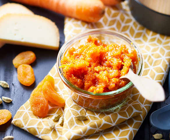 Chutney de carotte, abricot sec et cardamome