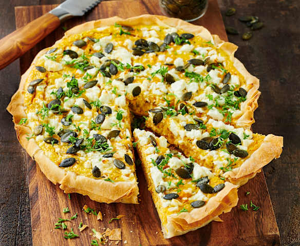 Süßkartoffel-Yufka-Tarte