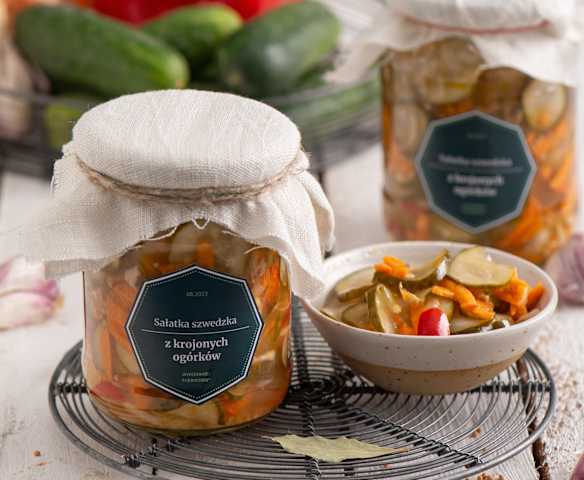 Sałatka szwedzka z krojonych ogórków (TM5)