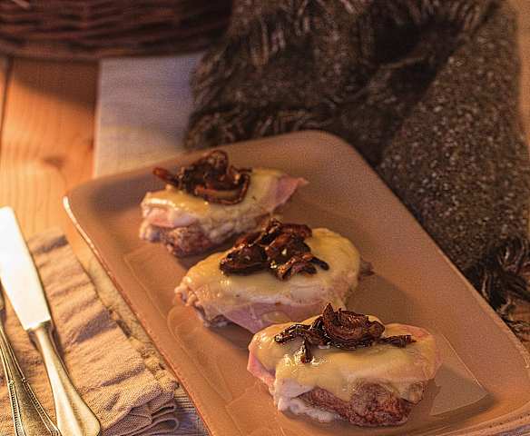 Medaglioni di vitello ai funghi