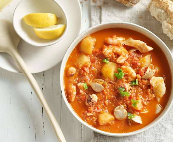 Guiso marinero con papas