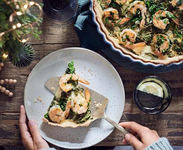 Garnelen-Knoblauch-Tarte