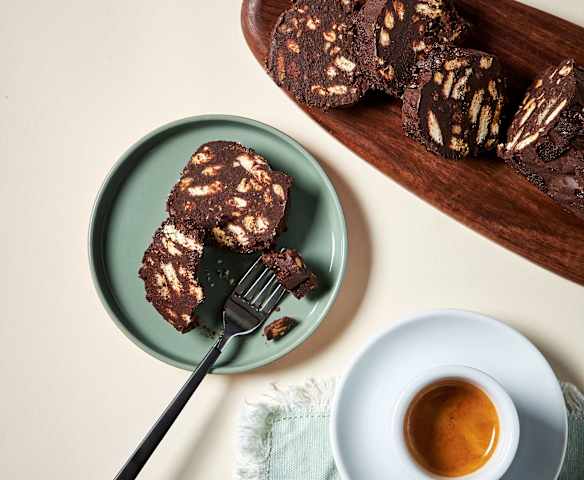 Blok czekoladowy z czerstwym chlebem