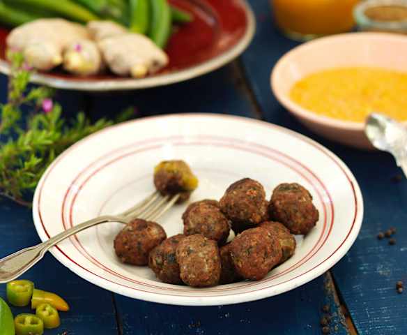 Kofty z jagnięciny i chutney z mango