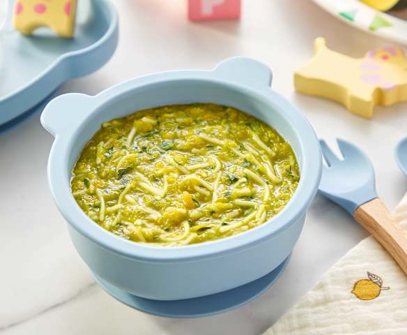 南瓜青菜肉末粒粒面（7-9月龄）