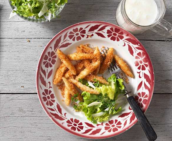 Buttermilchnudeln mit Bröseln