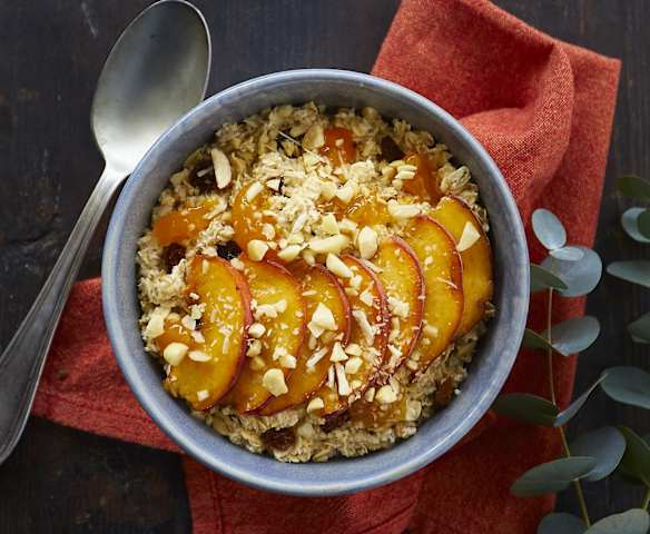 Porridge alle pesche