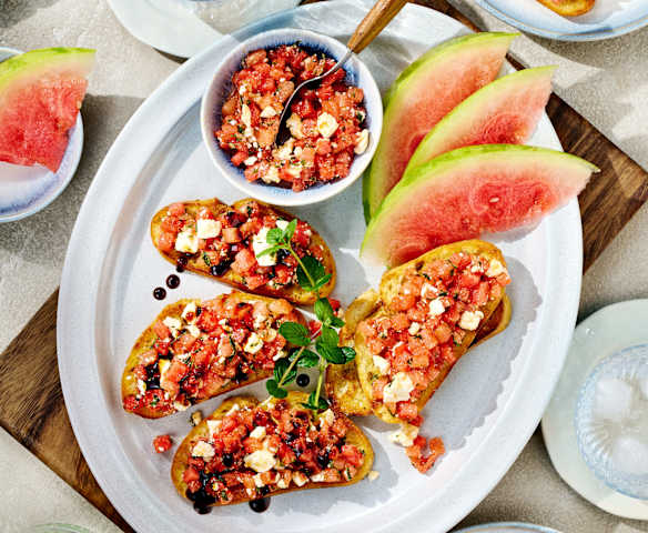 Wassermelonen-Bruschetta