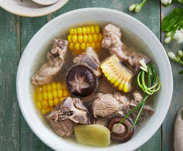 玉米冬菇排骨汤