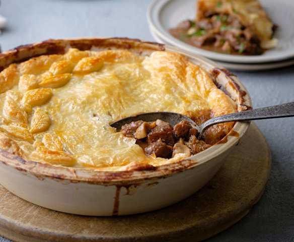 Steak, Guinness® and Oyster Pie