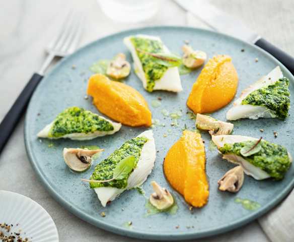 Saint-pierre en croûte d'herbes