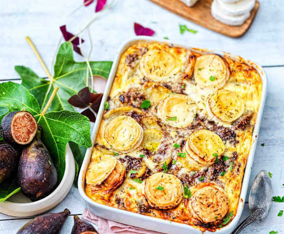 Gratin de figue, chèvre et pomme de terre