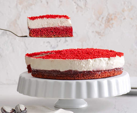 Biało-czerwony sernik Red Velvet