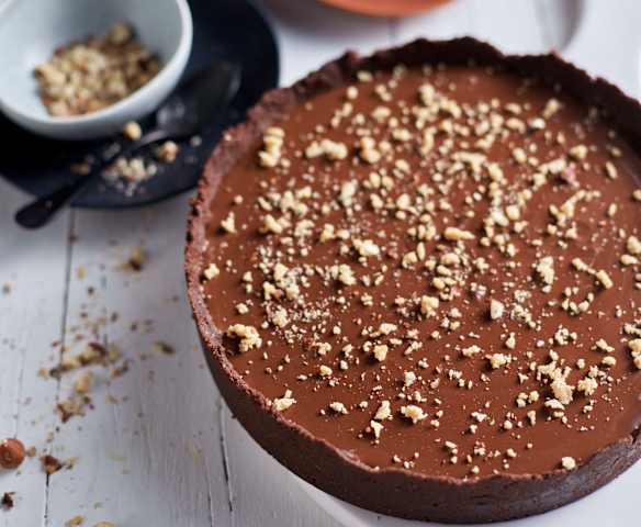 Schoko-Haselnuss-Tarte