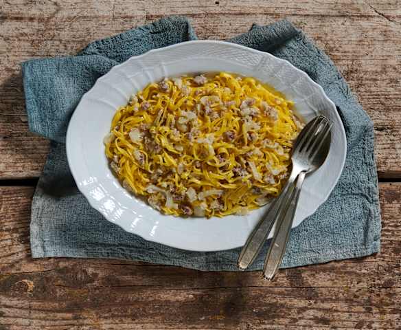 Tajarin salsiccia e finocchi