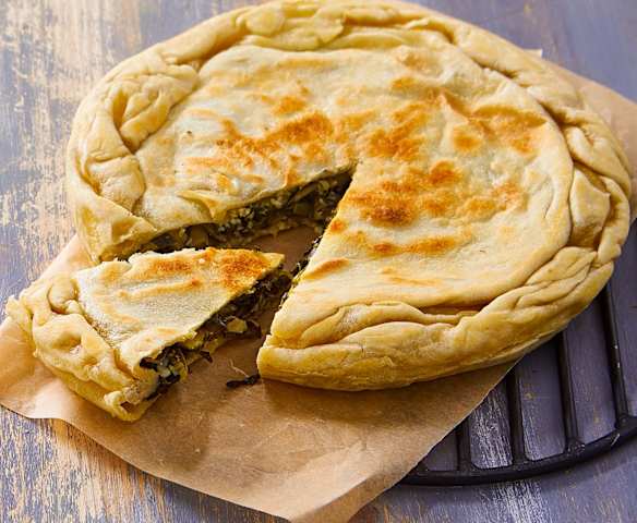Torta di bietole e pecorino in padella