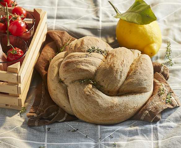 Pane intrecciato timo e limone
