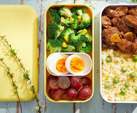 沙茶牛肉杂粮饭便当