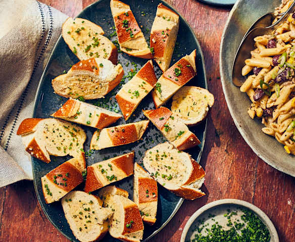 Gefüllte Laugenstangen