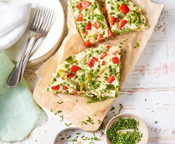 Erbsen-Frittata