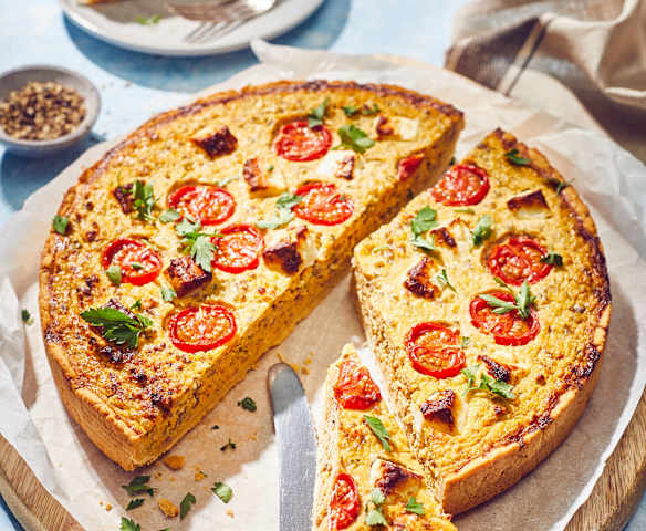 Quiche s batáty a mletým masem