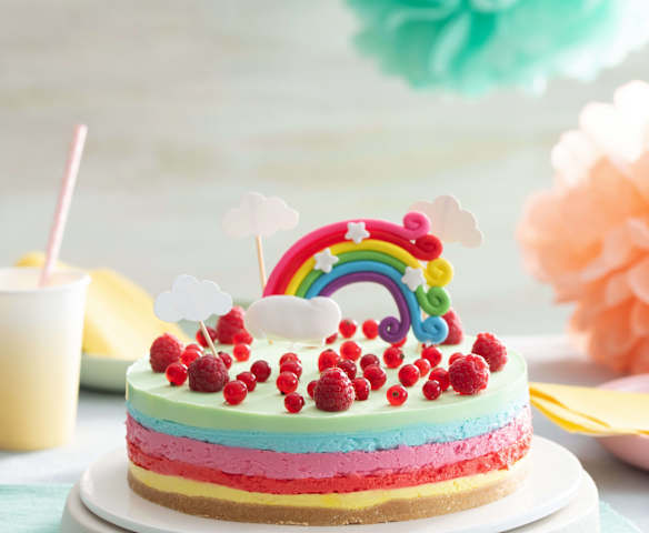 Cheesecake arco-íris