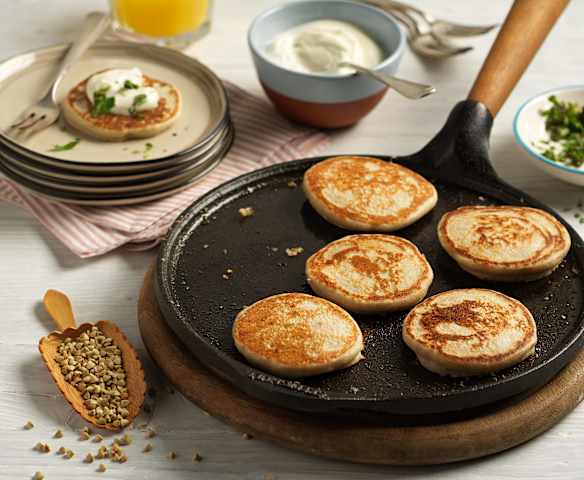 Buchweizenblinis (glutenfrei)