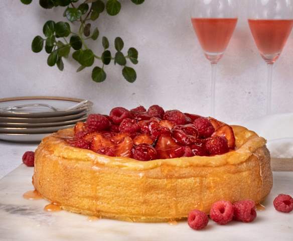 Çilekli Frambuazlı Cheesecake