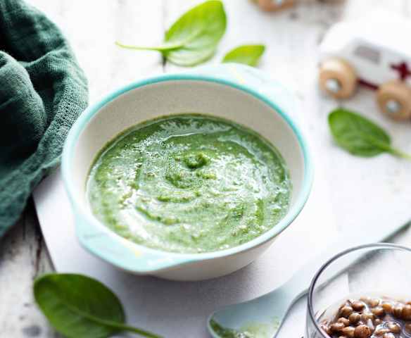 Lentil, Spinach and Cauliflower Purée
