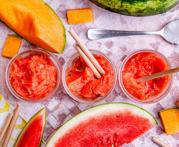 Granité melon et pastèque