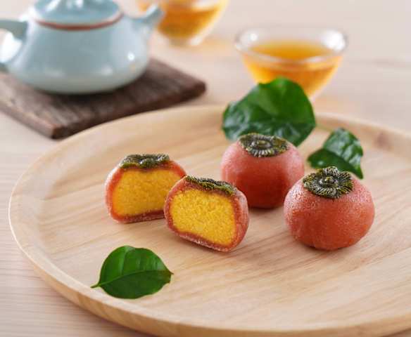 柿子奶黃月餅 (無麩質) 柿子奶黃月餅 (無麩質)