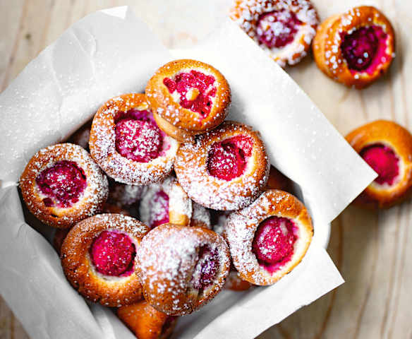 Financiers à la framboise