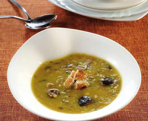 Zuppa di patate e mais