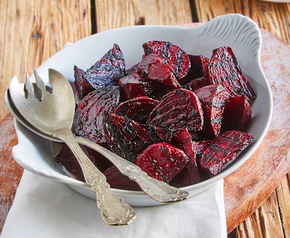 Steamed and Grilled Beets