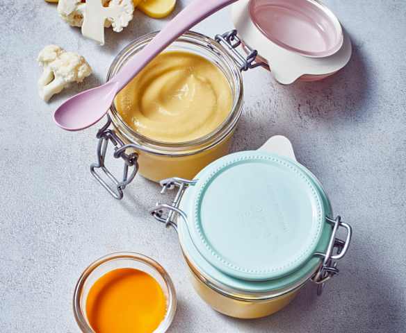 Blumenkohl-Kartoffel-Brei mit Schweinefilet