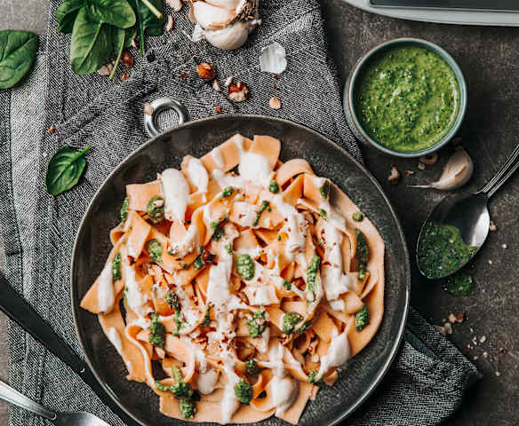 Pâtes de lentilles corail