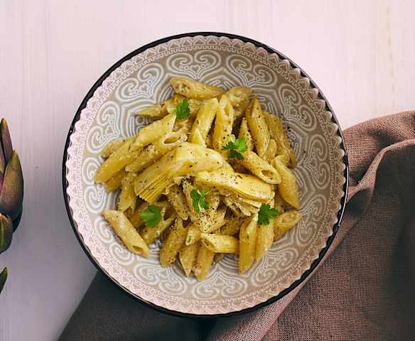 Pasta con pesto di carciofi
