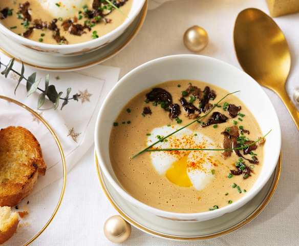 Crema de foie con huevo a baja temperatura