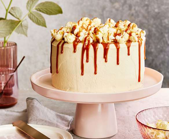 Karamell-Popcorn-Torte