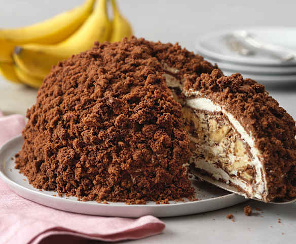 Maulwurfkuchen mit Milch-Schnitte