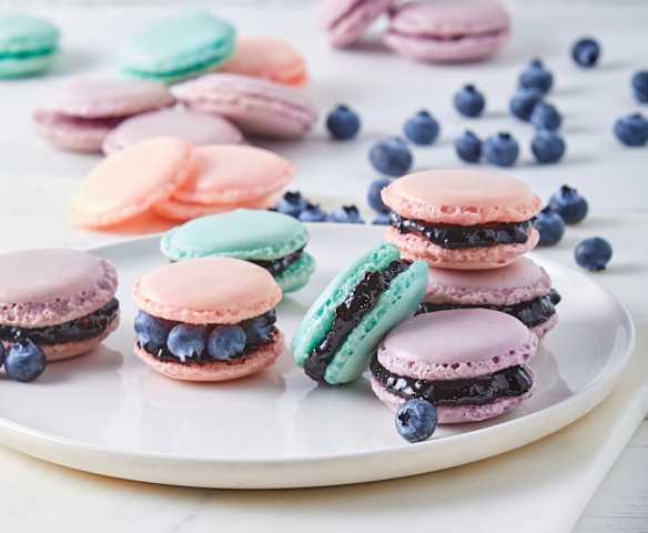 Macarrones con merengue francés