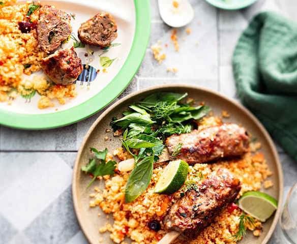 Baby-friendly Lamb Koftas with Rainbow Couscous