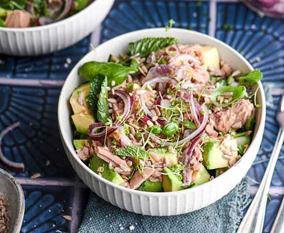 Tuna and Avocado Salad with Fermented Onions (Cutter)