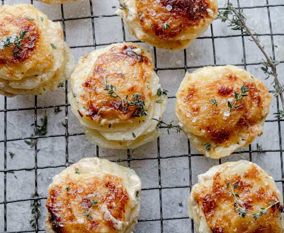 Millefoglie di patate, Parmigiano Reggiano e timo