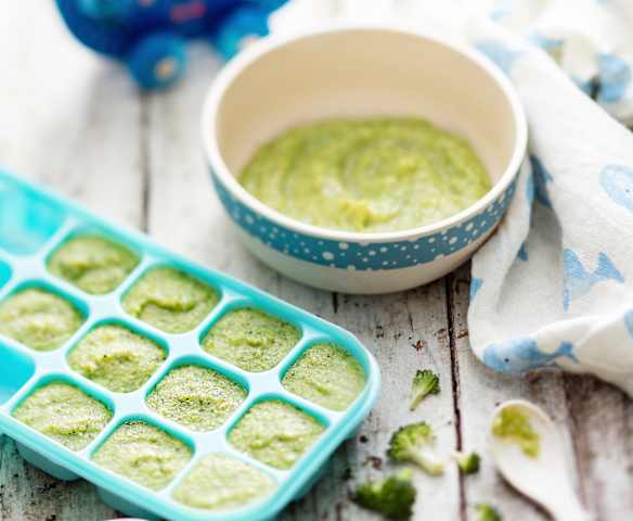 Curried Pea, Potato and Broccoli Purée