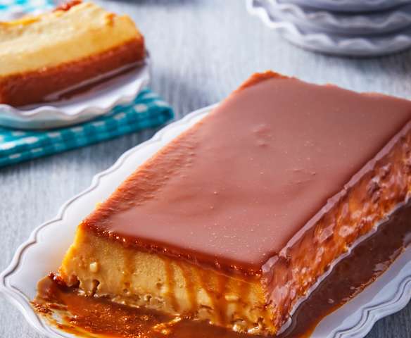 Flan de pueblo español