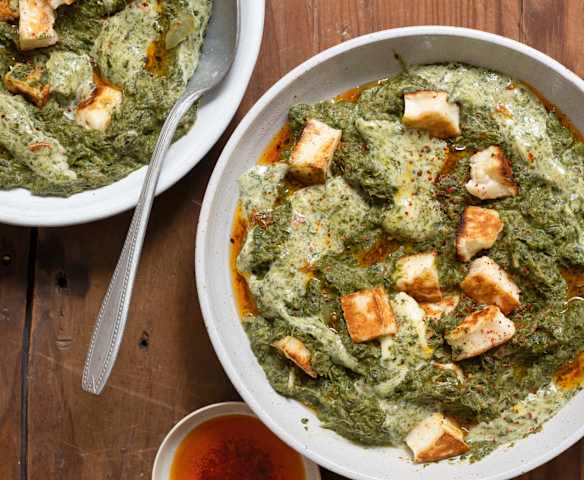 Palak paneer au fromage Palak paneer au fromage