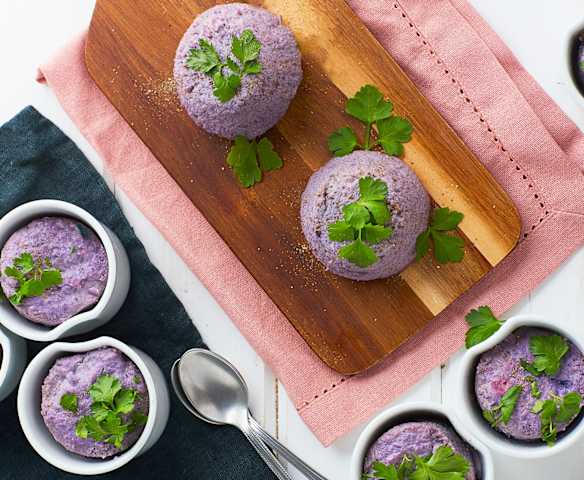 Flan al cavolo viola