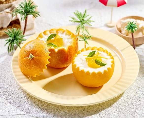 橙香芝士双皮奶