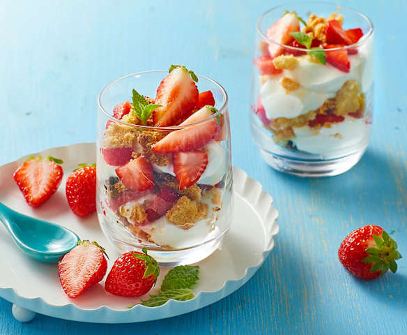 Crumble estivo alla fragola e yogurt